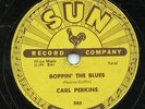 Rare Rockabilly 78 - Carl Perkins- Boppin' The Blues - Sun # 243 - LISTEN - VG