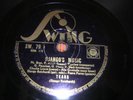 RARE FRENCH 78 rpm SWING  SW 79  DJANGO REINHARDT / PIERRE  FERRET  tears