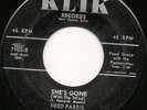 Fred Parris & The Scarlets DOO WOP 45 She's Gone KLIK 7905  LISTEN