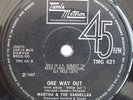 ORIGINAL 60's Northern Soul/Motown UK 45 MARTHA & VANDELLAS One Way Out TMG 621