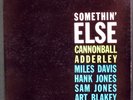 CANNONBALL ADDERLEY somethin' else Miles DAVIS Blue NOTE 1595 47 W.63rd DG MONO