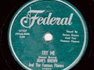 78 RPM James Brown FEDERAL 12337 Try Me