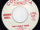 northern soul  BROOKS ODELL THE LIVELY ONE / STANDING TALL ON COLUMBIA DJ COPY