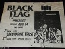 RARE 1982 BLACK FLAG FLYER SACCHARINE TRUST @ WHISKY A-GO-GO PUNK HARDCORE KBD