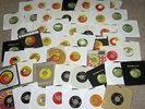 Record Box w/ 50 Vinyl 45s-Beatles & Elvis Presley; Includes 4 By The Beatles EP