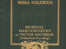 VICTOR RED SCROLL LABEL SET VM-29: BEETHOVEN MISSA SOLEMNIS- ORFEO CATALA (1926)