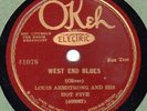Okeh 41078 LOUIS ARMSTRONG HOT 5 - West End Blues E copy