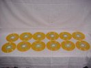 SET OF 12 ELVIS PRESLEY 50TH ANNIV GOLDEN SINGLES 45 RPM YELLOW VINYL RECORDS