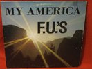 F.U.'s MY AMERICA RARE HARDCORE PUNK KBD LP 1983 X-CLAIM W/INSERT BOSTON HC