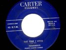 DOOWOP 45 The Fanando's THE ONE I LOVE on CARTER 2050 rare ORIG