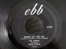 HEAR* RALPH MATHIS & THE AMBERS 45 Never Let You Go/I'll Make A Bet NM 1958 Ebb