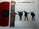 BEATLES HELP JAPAN 1982 ORIGINAL MONO RED COLOR VINYL NARROW w/OBI RARE