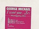 GEORGE MICHAEL I Want Your Sex (Monogamy Mix UK 4-track DJ promo white label 12