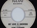 Northern Soul R&B 45 LEON GARDNER My Love Is Growing IGLOO HEAR