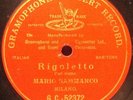 (R) SAMMARCO MARIO Opera 78rpm Red G&T 52372 Rigoletto-Pari siamo