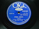 LOUIS ARMSTRONG'S HOT FIVE 'HEEBIE JEEBIES' ON RARE BLUE OKEH 8300 E+ CONDITION