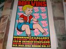 THE MELVINS Rare Silk Screen Art Show NYC Poster 1998 Frank Kozik original