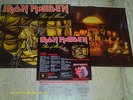 Iron Maiden Piece Of Mind Orig USA Vinyl LP Inner sleeve merch order form 1983
