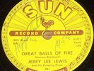 Jerry Lee Lewis-Great Balls Of Fire/You WIn Again Sun 281 78 rockabilly HEAR