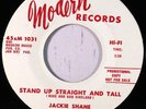rare Soul Funk 45 JACKIE SHANE stand up straight & tall