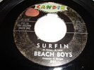 SURF - ROCK & ROLL- BEACH BOYS- CANDIX 45 RPM- SURFIN / LUAU - LISTEN