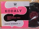 JANOS STARKER - KODALY sonata for unaccompanied cello, opus 8 - PERIOD #SPL 510