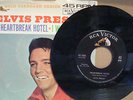 RARE Elvis Presley 45rpm HEARTBREAK HOTEL / I WAS THE ONE 1964 ps 447-0605 RCA