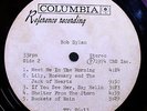 BOB DYLAN BLOOD ON TRACKS INSANELY RARE ORIGINAL'74 ACETATE COMPLETELY DIFFERENT