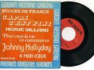 JOHNNY HALLYDAY POUR MOI LA VIE VA COMMENCER EP 3T. 1972 BENELUX REJOICE RRS 012
