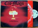 CRO-MAGS - THE AGE OF QUARREL 1986 PROFILE WHITE LABEL PROMO LP CUSTOM SLEEVE