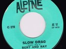 Guitar Rock BERT AND RAY Slow Drag / Night Life  ALPINE M- '59 Early Link Wray