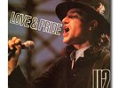 U2 LOVE AND PRIDE VERY RARE 2 LP SET ON MARBLE VINYL LIVE IN CHICAGO 1985 MINT