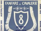 MUSIQUE MILITAIRE FANFARE CAVALERIE 8° REGIMENT HUSSARDS RARE PORT A PRIX COUTAN