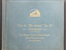Trio in D-Minor Op.63 - Schumann - Cortot, Casals,Thibaud - Shellac - 78 rpm