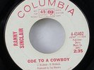 RANNY SINCLAIR/MOD-JAZZ/ODE TO A COWBOY/PROMO/VG