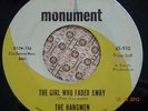 THE HANGMEN MONUMENT 910 WHAT A GIRL CAN DO / THE GIRL WHO FADED AWAY NM-