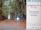 ERNEST BOUR / BRAHMS symphony no 2 / DUCRETET-THOMSON