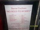 STEVIE COCHRAN NO NEED TO WORRY PRIVATE HARD ROCK WOW  LOWERED STARTING BID