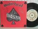 MOTORHEAD 7in VINYL ACE OF SPADES 1980 SIGNED