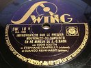 Stephane Grappelly -  Django Reinhardt - Eddie South 78rpm SWING SW18 RARE