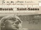 Rostropovich Signed Monitor Album Dvorak Autograph Cello Saint-Saens Rare LP