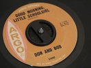 DON & BOB Good Morning Little Schoolgirl ARGO 5400 RARE ROCKABILLY 45