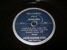 RARE Bela Bartok Plays Scarlatti Piano Sonatas 78 on Bartok Label Exc (not LP)