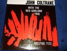 JOHN COLTRANE : WITH THE RED GARLAND TRIO ORIGINAL LP 1957 PRESTIGE PRLP 7123 US