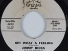 Northern Soul 45 JIMMY RICKS Oh What A Feeling FESTIVAL HEAR