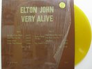 ELTON JOHN Very Alive Yellow Colored Vinyl LP In Shrink Keylo Not TMOQ
