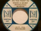 Beatles 45 VJ VEE JAY 587:  PROMOTIONAL COPY- VERY RARE