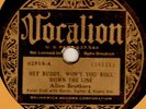 ALLEN BROTHERS - HEY BUDDY,WON'T YOU ROLL DOWN THE LINE - VO 02818