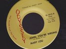 MARY LOU john, you're wrong / wish someone would care SOUL 45 on ODYSSEY