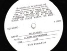 BEATLES:ACROSS THE UNIVERSE WORLD WILDLIFE  FUND SINGLE RARITY.